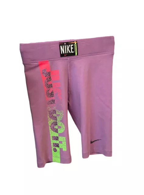 NWT Nike Essential 90's Bike Short Violet Tight Fit Size:Small Women -DM7989-591