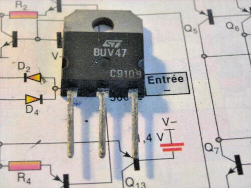 1pcs BUV47 NPN SI POWER TRANSISTOR 400V 9A 120W  ST