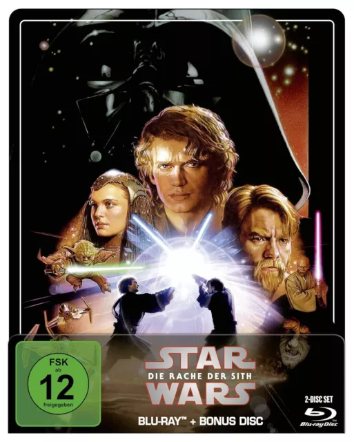 Star Wars Episode 3: Die Rache der Sith 2 Blu-ray's im Steelbook NEU & OVP