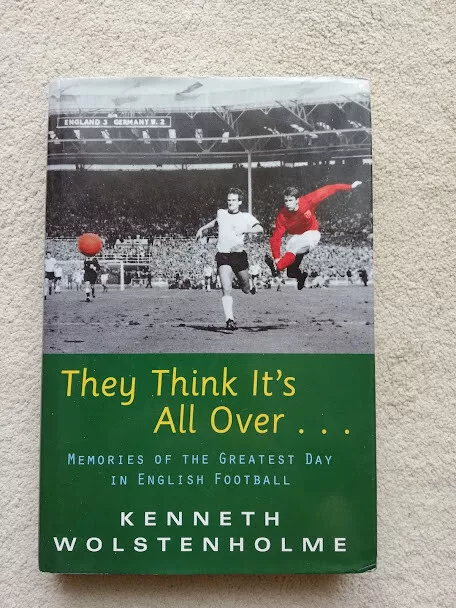 Kenneth Wolstenholme Legend Hand-Signed Book "They Think It's All Over" (2)