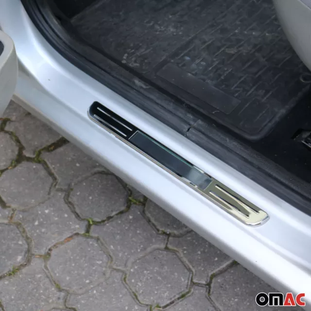 Einstiegsleisten Türschweller für VW Golf Edelstahl Gebürstet Silber 2tlg 2