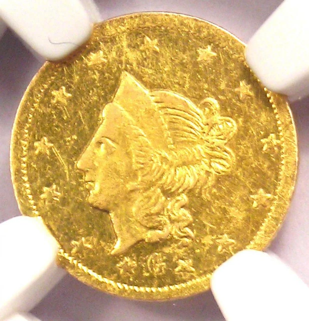 1870 Liberty California Gold Dollar G$1 BG-1202 R5 - NGC MS62 - $3,000 Value!