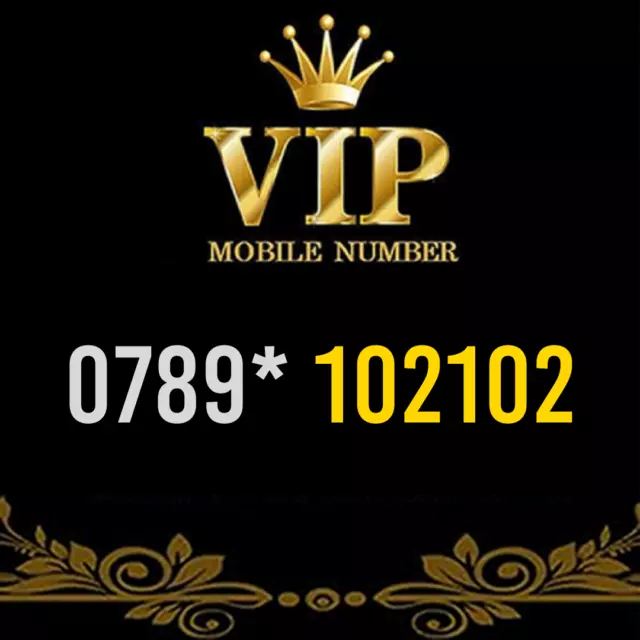 Gold Vip Memorable Phone Number Easy To Remember Mobile Business Simcard 102102