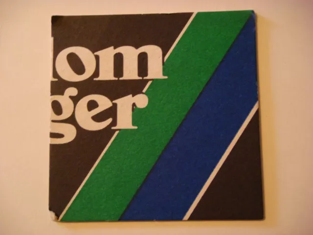 Beer Pub Coaster ~ Caledonian Brewery Company Slalom Lager ~ Edinburgh, SCOTLAND
