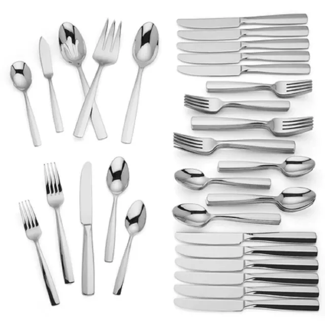 Lenox LACHLAN - Stainless Steel 65-piece Flatware Set - NEW OTHER