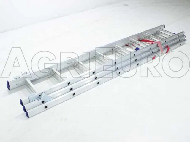 Scala in alluminio telescopica 510cm Facal Stilo 3 rampe a 8 gradini allungabile 3