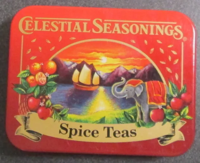 Celestial Seasonings Teas Advertising Tin  Spice Teas empty