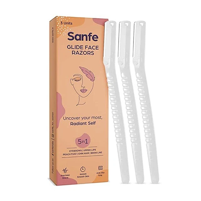 Sanfe Schiebe Wiederverwendbar Gesicht Rasierer für Damen Augenbraue & Upperlips