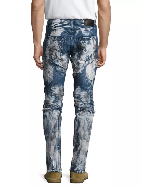 NWT PRPS Goods JAPAN Demon Slim Men Jeans 36 x 32 Faded DISTRESSED Printed $450 3