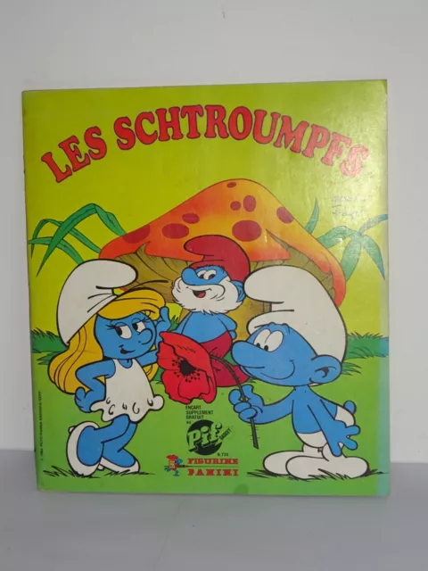 Les Schtroumpfs Panini Album de vignettes complet - 1983 offert par Pif Gadget