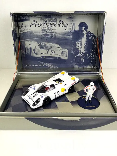 Slot car scx scalextric fly W02 Porche 917 K Nº 70 + Figure Alex Soler Roig