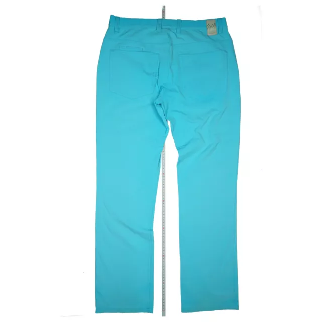ALBERTO Golf Pantaloni Jeans Uomo Moderno Fit Elasticizzato 102 W33 L34 Turchese 3
