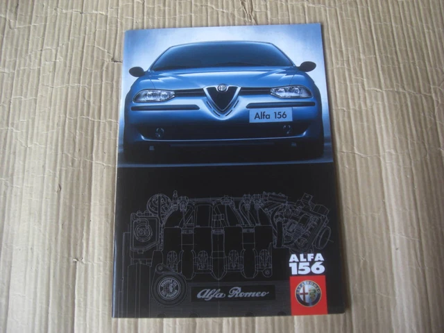 Alfa156 Alfa Romeo Catalog Old Car Italian Japan Showa Retrocar Magazine Book