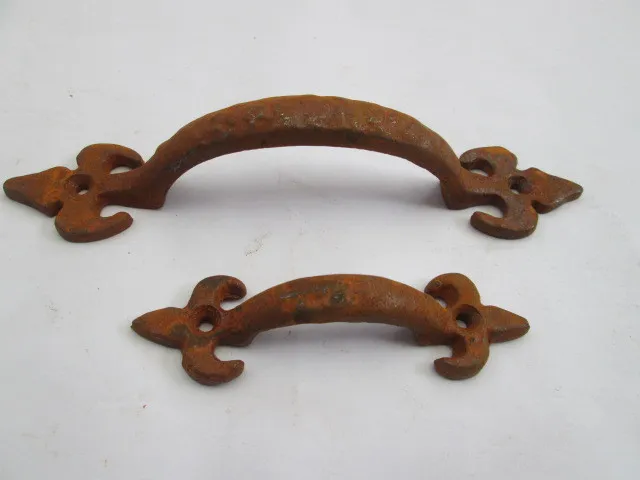 Wrought Cast Iron Kitchen Cabinet Door Cupboard Drawer Country Pull Handles