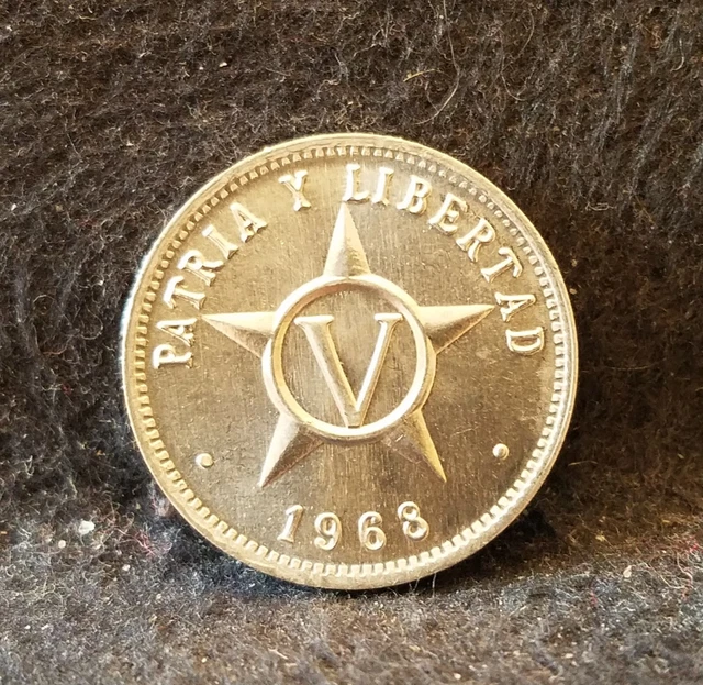 1968  5 centavos, brilliant uncirculated, UNC/BU (CU40)