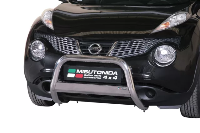 Frontbügel Edelstahl für Nissan Juke F15 2010 - 63mm mit ABE Frontschutzbügel