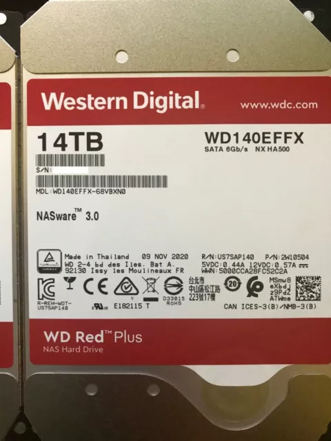 WESTERN DIGITAL WD Red Plus 8To SATA 6Gb/s 3.5p HDD WD Red P