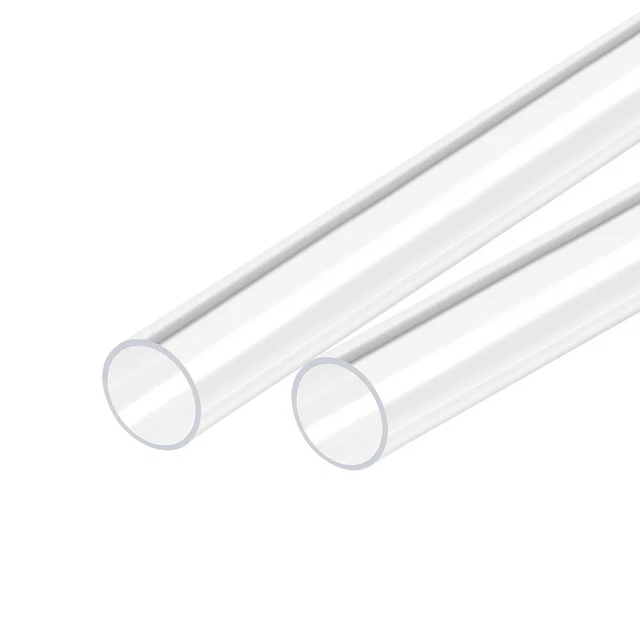 2pcs Acrylic Pipe Clear Round Tube 18mm ID 20mm OD 18" for Lamps and Lanterns