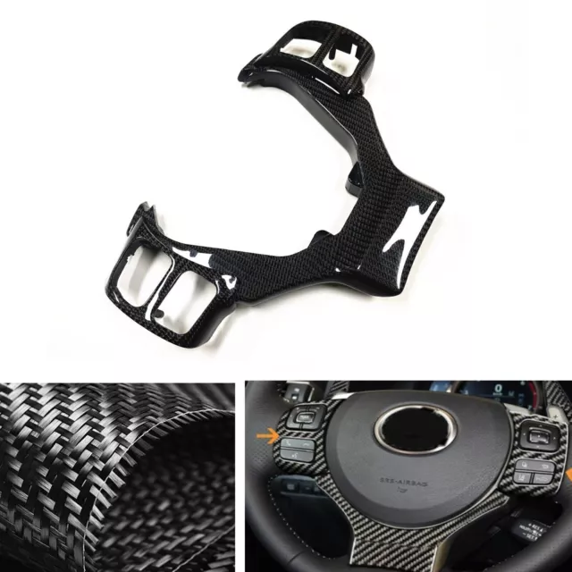 1x Carbon Fiber Steering Wheel Cover For Lexus IS250 IS350  RC300 NX Replace