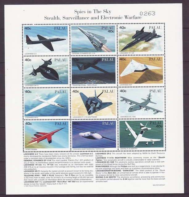 Palau Flugzeuge Kleinbogen postfrisch ** MNH H603
