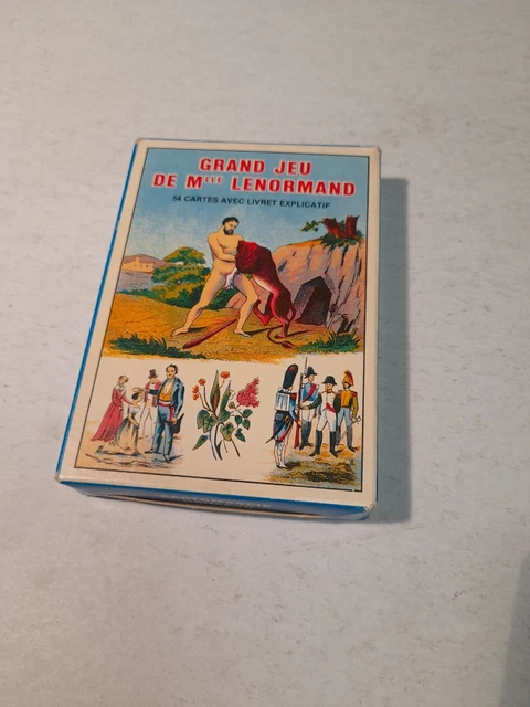 Cartes Astro Mythological Mlle Lenormand - 54 Cartes - Boîte D'origine Grimaud - Occasion