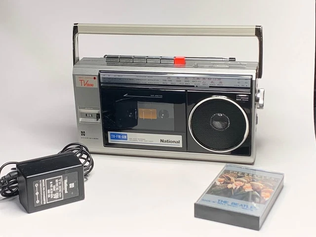 NATIONAL PANASONIC RX-1822 FM-AM Radio Cassette Recorder Mini