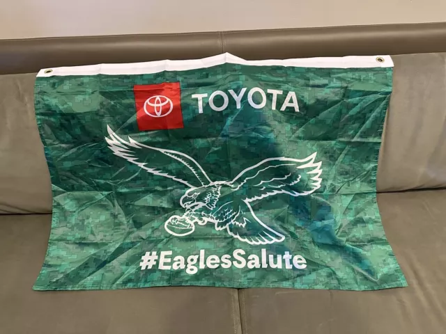 PHILADELPHIA EAGLES KELLY Green Flag SGA 11/5/23 Salute To Service $14.