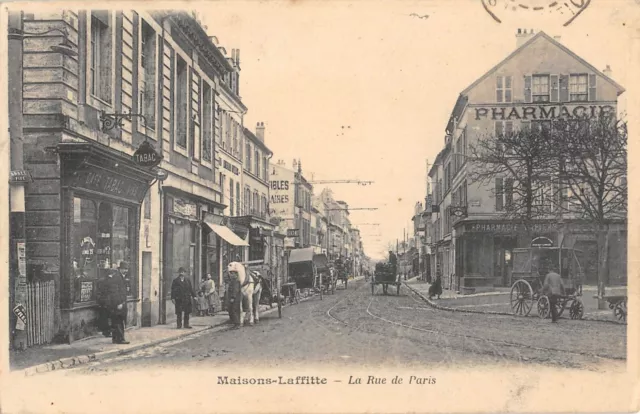 Cpa 78 Maisons Laffitte / Rue De Paris