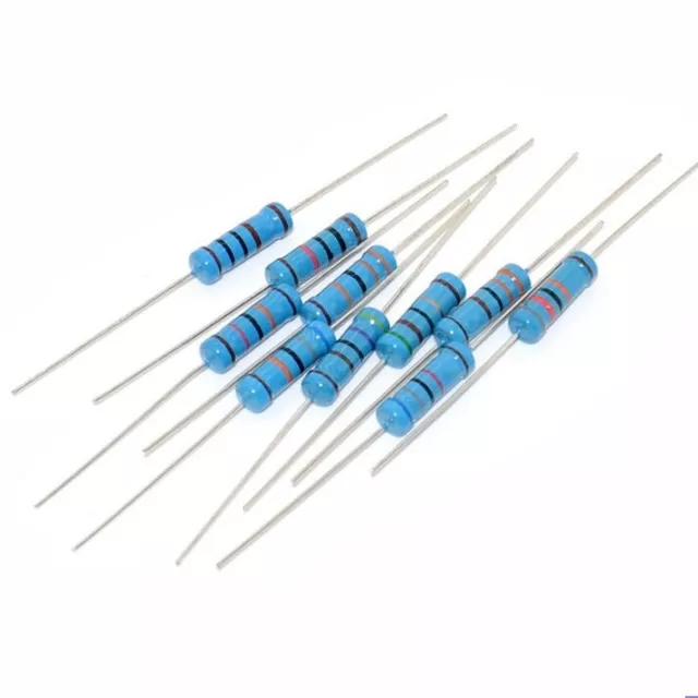 100pcs 1/4W 150 Ohm Ω 150R 150E 0.25W 1% Metal Film Resistors 3