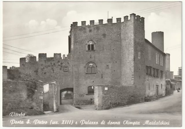 Viterbo - Porta S. Pietro E Palazzo Di Donna Olimpia Maidalchini -98415-