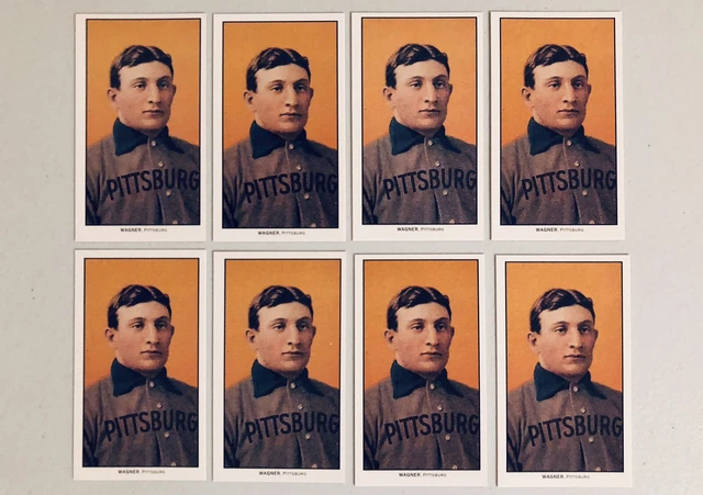 1909 T206 Piedmont HONUS WAGNER Lot of 8 Reprint Cards
