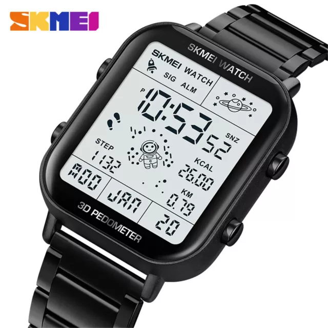 SKMEI Men Watch Astronaut Digital Wristwatch Pedometer Calorie Calculate Watches