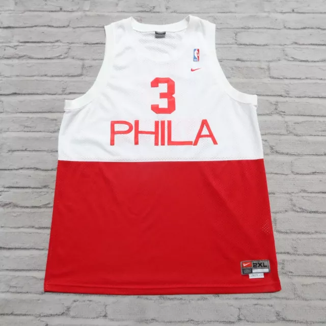 Allen Iverson #3 Philadelphia 76ers PHILA Nike Jersey Sz XL Youth Preowned