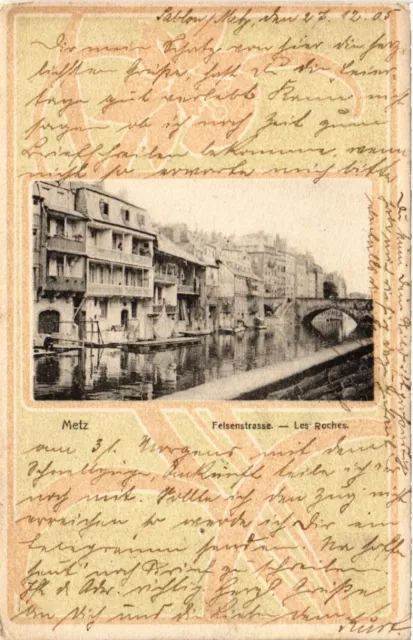 CPA AK METZ Felsenstrasse - Les Roches (393099)