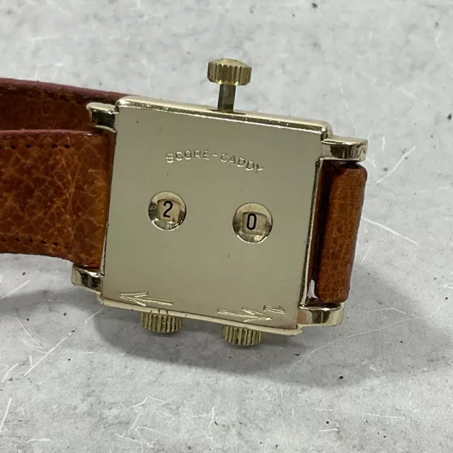 Vintage Golfeurs Score Caddy Poignet Montre Healthways Los Angeles Swiss Made