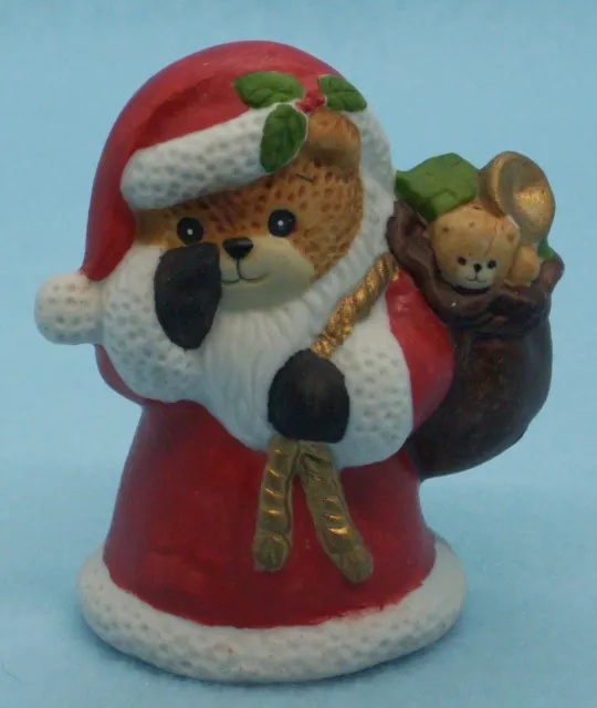 Lucy & Me Santa Bag Of Toys Enesco Lucy Rigg Ceramic Teddy Bear Figurine 1987