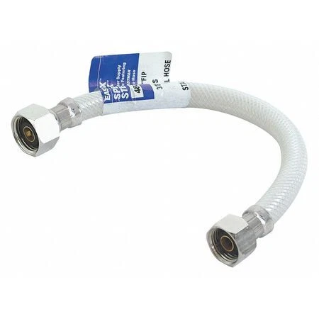 Zoro Select 48139 Supply Line,1/2" Outlet,1/2" Inlet Size