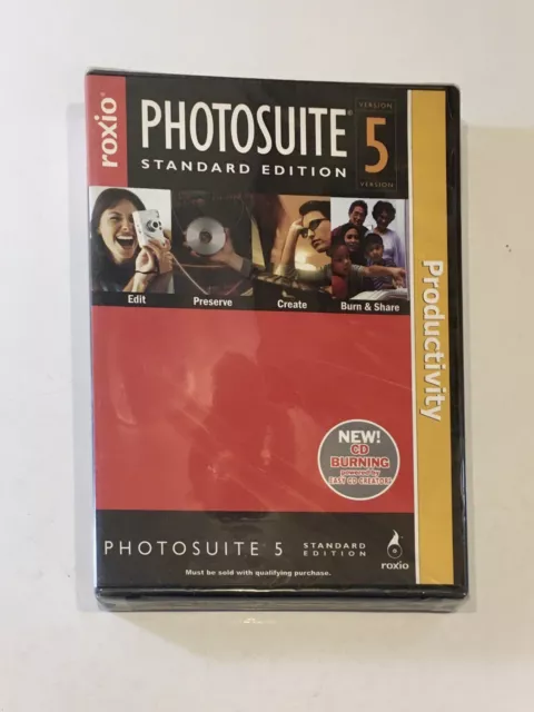 Roxio Photosuite Version 5 Standard Edition Productivity SEALED Photo Suite