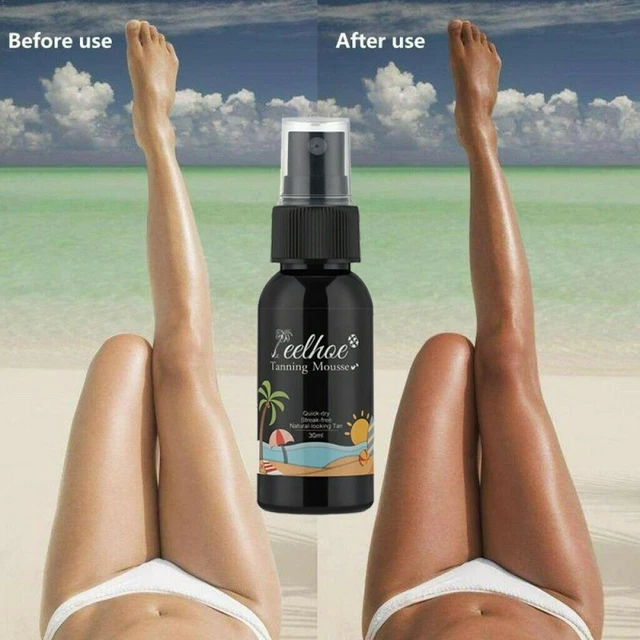 Loción bronceadora autobronceadora facial y corporal sin sol construible color de piel bronceada