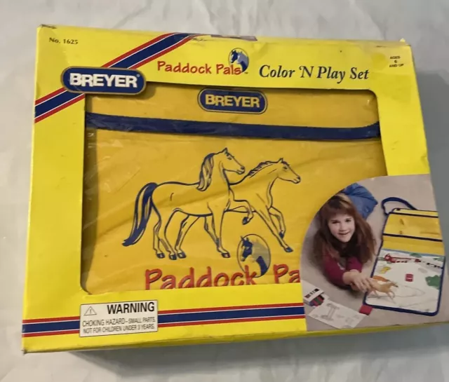 Breyer Paddock Pals Color And Play Set Storage Travel Case New Complete