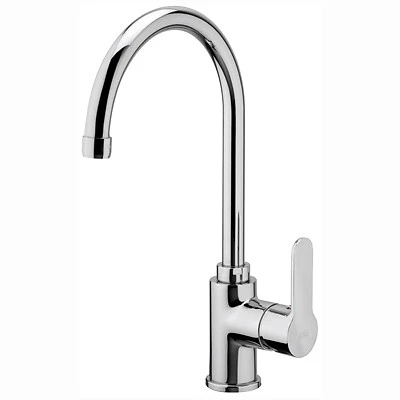 Miscelatore Monoc. Lavello Canna Alta Linea Blu - Cromo