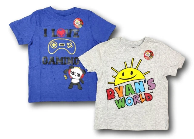 RYANS TOY REVIEW Ryans World T Shirt for Boys 2 Pack Short Sleeve