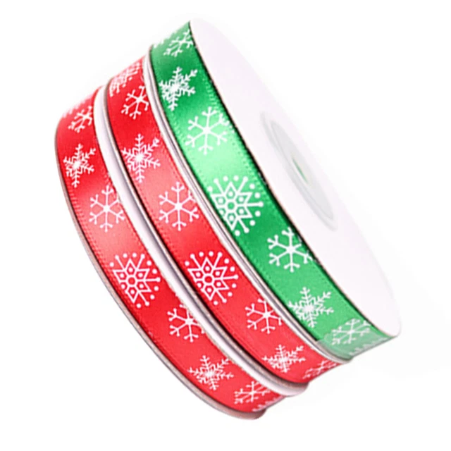 3 rollen Weihnachten Diy Handwerk Geschenk Verpackung Band Satin Band Rolle
