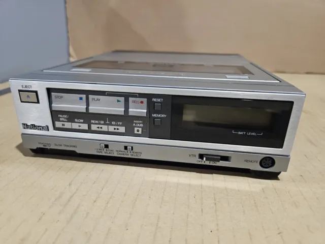 Vintage National Portable Video Cassette Recorder Nv-180, National Vhs Player