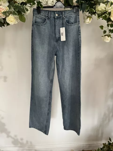 Jeans blu I Saw It First taglia 10 e 14 anni '90 sbiancati gamba larga LM20 2