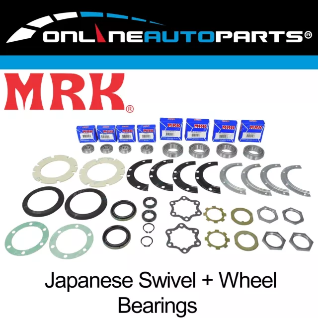 Swivel Hub King Pin Wheel Bearing + Oil Seal Overhaul Kit for Suzuki Sierra 4x4