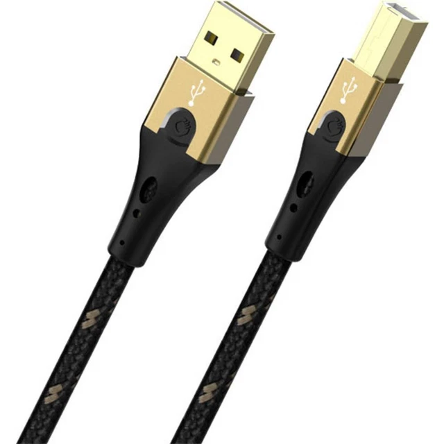 Oehlbach Câble USB USB 2.0 USB-A mâle, USB-B mâle 2.00 m noir/or D1C9542