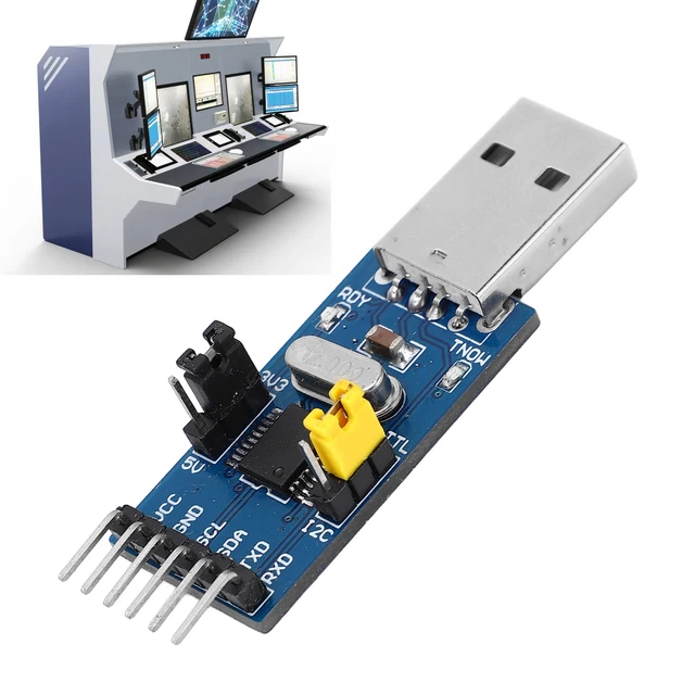 USB TO IIC I2C UART Converter Adapter Module With Jumper Wire USB To ...