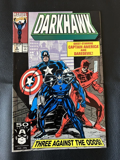 Darkhawk #6 - Marvel Comics - August 1991 - Comic Book - Captain America