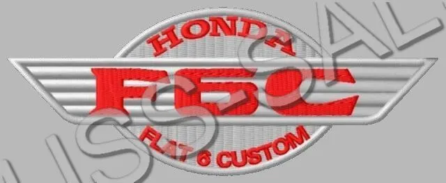 HONDA F6C PATCH*****EMBROIDERY~5-1/2&X 2-1/4